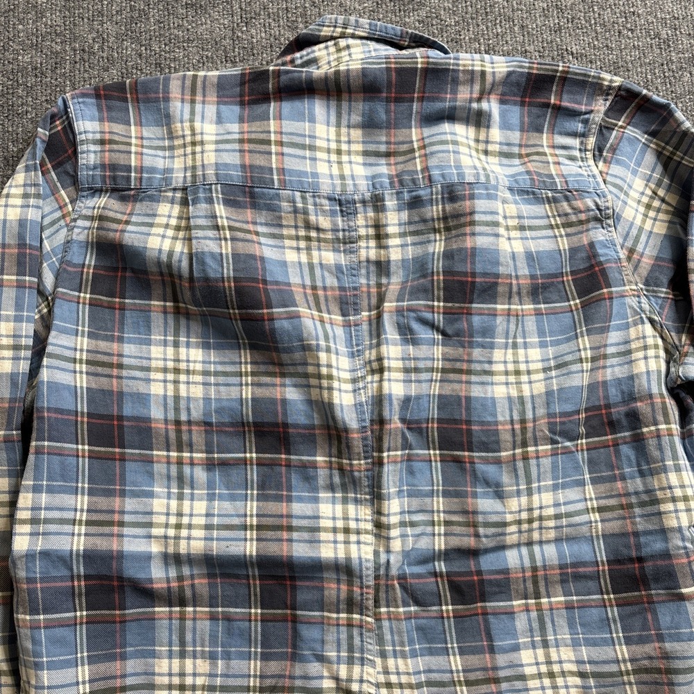 Frank & Eileen Barry Plaid Flannel Shirt Women's Large Cotton Button Long Sleeve - Picture 15 of 15